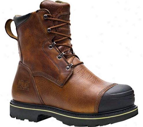 "timberland Warrick Smelter 8"" Safety Toe Boot (men's) - Brown Full Dye Leather"