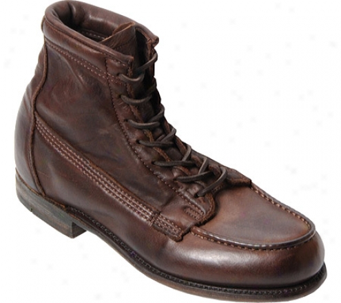 "vintage Sgoe Company 6"" Moc-toe Lace-up Ankle Boot 1300"" (men's) - Brown Leather"