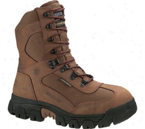 "wolverine Pregnant Bison Gore Tex 8"" Insultaec Waterproof (men's) - Scothc/maxi Brown Nylon"