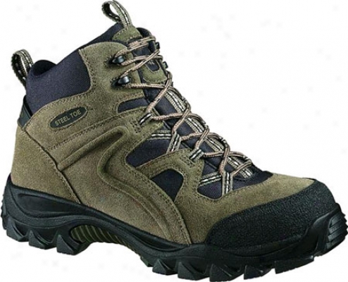 Wolverine Brighton Mid Cut Slip Resistant Hiker Steel Toe (men's) - Hedge/black