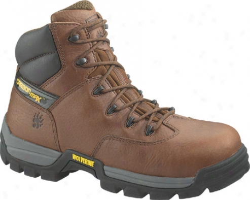"wolverine Guardian 6"" Carbonx Safety Toe Slip Resistant Work (men's) - Brown Full Grain Leather"