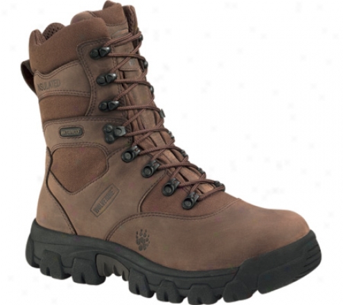 "wolverine Hawthorne Insulated 8"" Waterproof (men's) - Brown Nubuck/maxi Brown Cordura"