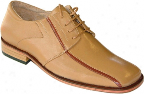 Zapato Oxford Ge-01 (men's) - Gold Calfskin Leather