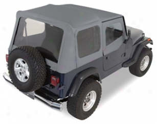 2002 Jeep Wrangler Rugged Ridge Xhd Smooth Tops 13724.15 Replacement Soft Top With Door Skins