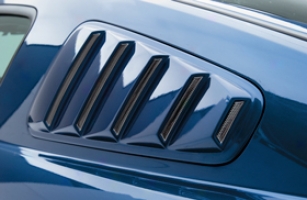 2005-2011 Ford Mustang 3d Carbon Window Louvers