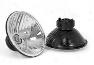 "2006 Jeep Wrangler Rugged Ridge Crystal Headlights 12402.8 7"" Round Sealed Barm Replacement"