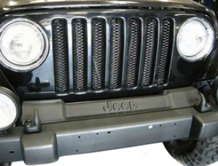 2010 Jeep Wrangler Rampage 3d Mesh Grille 86513 Rampage 1-piece 3d Grille