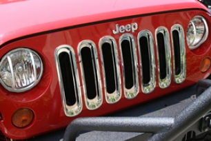 2012 Jeep Wrangler Rugged Ridge Grille Inserts 11306.30 Grille Inserts