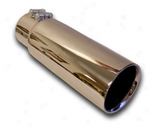 "gibson Intercooled Dual Wall Exhaust Tip 500546 Inlet Size 2.5""; Outlet Size 4""; Extent 12"""