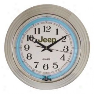 Taxor Jeep Logo Wall Clock 80089 Neon Wall Clock