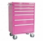 Pink Box Rolling Tool Chests Pb2696r 6-drawer Chest