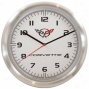 Taxor Corvette Logo Wall Clock 20289 Aluminum Wall Clock