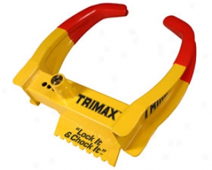 "trimax Wheel Chock Lock Tcl65 12"" To 15"" Wheels"