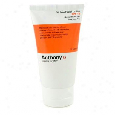 Anthony Logistics For Men Oil Free Faciai Lotion Spf 15 ( Normal To Oily Skin ) 70g/2.5oz