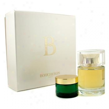Boucheron B De Boucheron Coffret: Eau De Parfum Spray 100ml + Body Cream 30ml 2pcs