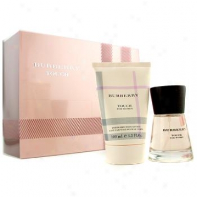 Burberry Touch Coffret: Eau De Parfum Spray 50ml+ Perfumed Body Lotion 100ml ( With Pale Pink Box ) 2pcs