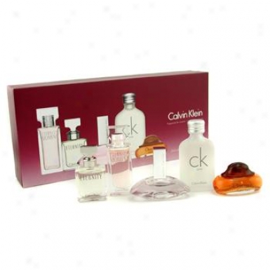 Calvin Klein Deluxe Travel Collection: Ck One  Euphoria  Eternity  Eternity Moment  Obsession 5pcs