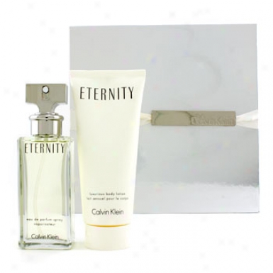 Calvin Klein Eternity Coffret: Eau De Parfum Spray 50ml/1.7oz + Luxurious Body Lotion 100ml/3.4oz 2pcs