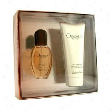 Calvin Klein Obsession Coffret: Eau De Toilette Spray 30ml/1oz + After Shave Balm 100ml/3.4oz 2pcs