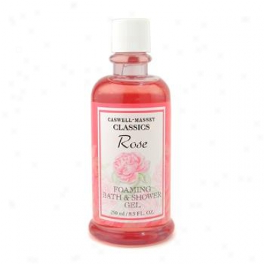 Caswell Massey Rose Foaming Bath & Shower Gel 250ml/8.5oz