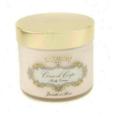 E Coudray Jacinth & Rose Perfumed Body Cream 250ml/8.4oz