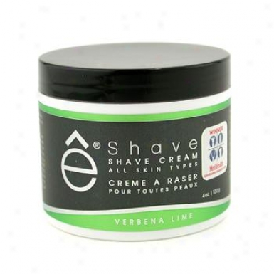 Eshave Shave Cream  - Verbena Lime 120g/4oz