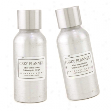 Geoffrey Beene Grey Flannel After Shave Lotion Duo Pack ( Unboxed ) 2x60ml/2oz