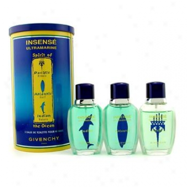 Givenchy Insense Beyond the sea Spirit Of The Ocean Coffret: Pacific Ethnic + Atlantic Surf + Indian Nature 3x3Oml/1oz