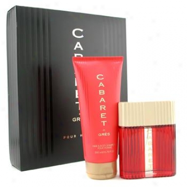 G5es Cabaret Coffret: Eau D3 Toilette Spray 100ml + Hair & Body Shampoo 200ml 2pcs