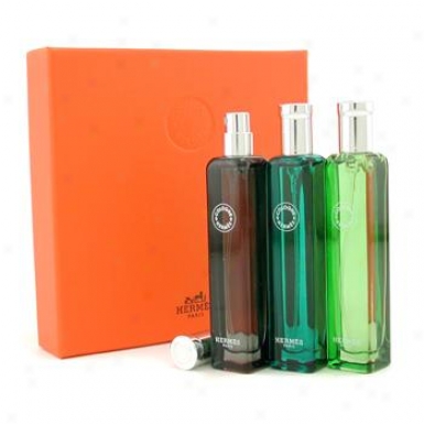 Hermes Colognes Collection: Eau D' Orange Verte  Eau De Pamplemousse Rose  Eau De Gentiane Blanche 3x15ml/0.5oz