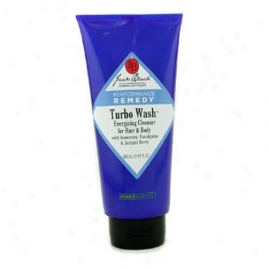 Jack Black Turbo Wash Energiizing Cleanser For Hair & Body 285ml/10oz