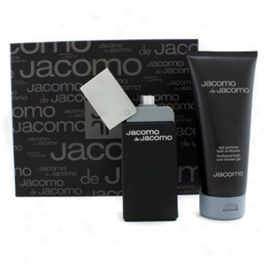 Jacomo Jacomo De Jac0mo Coffret: Eau De Toilette Spray100ml/3.4oz + Perfumed Bath & Shower Gel 200ml/6.7oz 2pcs