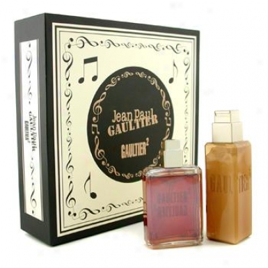 Jean Paul Gaultier Gaultier2 Unisex Coffret: Eau De Parfum Spray 40ml/1.3oz + Body Lotion 1O0ml/3.4oz 2pcs