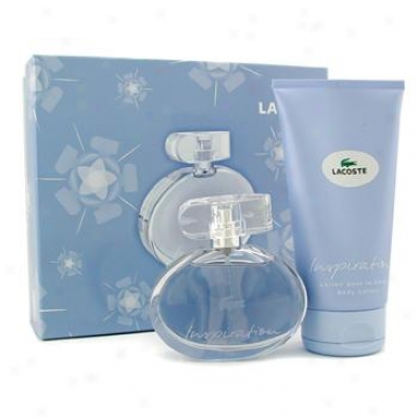 Lacoste Inspiration Coffret: Eau De Parfum Spray 50ml + System Lotion 150ml 2pcs
