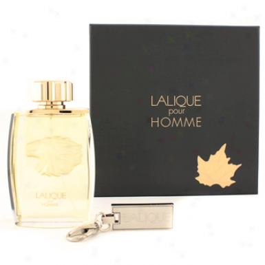 Lalique Lalique Pour Homme Coffret: Eau De Parfum Spray 125ml/4.2oz + Key Rint 2pcs