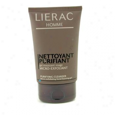 Lierac Homme Purifying Cleanser Micro-exfoliating Facial Foaming Gel 100ml/3.6oz