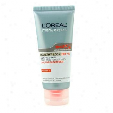 L'oreal Men's Expert Helthy Look Anti-pale Skin Daily Moisturizer Spf15 60ml/2oz