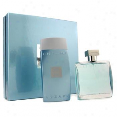 Loris Azzaro Chrome Coffret: Eau De Toilette Spray 100ml + All Besides Shampooing 200ml 2pcs