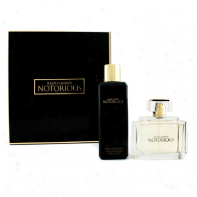 Ralph Lauren Notorious Coffret: Eau De Parfum Spray 75ml/2.5oz + Body Moisturizer 200m1/6.7oz 2pcs