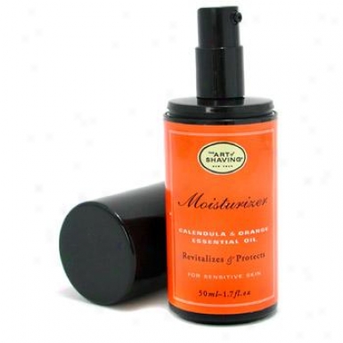 Tbe Art Of Shaving Moisturizer - Calendula & Orange Essential Oil ( For Sensitive Skin ) 50ml/1.7oz