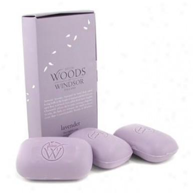 Wood Of Windsor Lavender Fine English Soap 3x100g/3.5oz