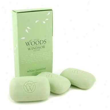 Wood Of Windsor White Jaamine Fine English Soap 3x100g/3.5oz