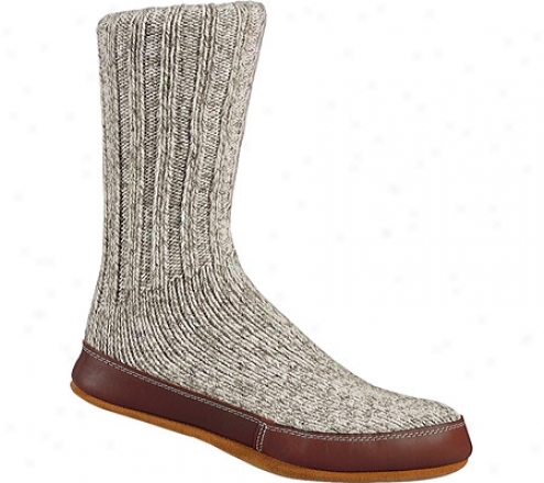 Acorn Slipper Sock - Grey Ragt Wool