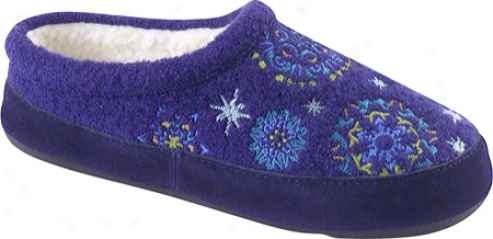 Acorn Snowflower Mule (women's) - Blueberry Wool