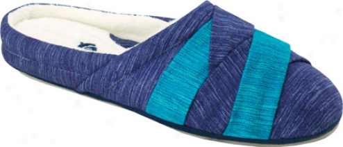 Acorn Stella Scuff (women's) - Royal/turquoise Silk