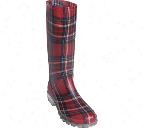 Adi Designs Plaid Rainboot (womrn's) - Red