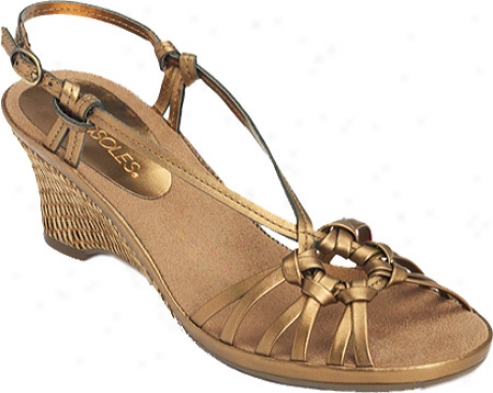 Aerosoles Frozen Yogurt (women's) - Gold Leather