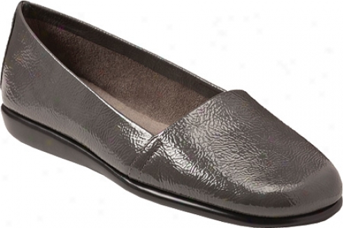 Aerosoles Mr. Softee (women's) - Dark Grey Patent Leathre