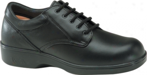 Aetrex Ambulator Conform Oxford (women's) - Black Smpoth Leather