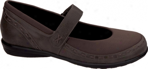 Aetrex Berries Mary Jane (women's) - Cocoberry Stretcj Fabric/leather